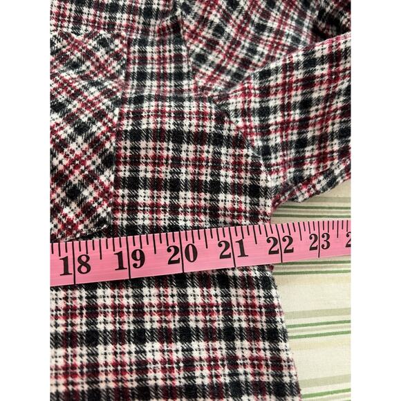 Haband Mens Pearl Snap Western Shirt Medium Long Sleeve Work Wear Flannel Collar - Picture 8 of 10